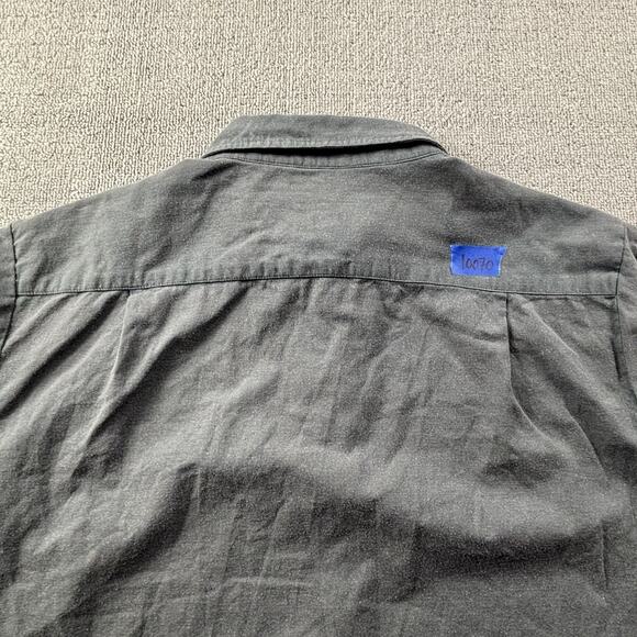 Brixton Shirt Adult Large Gray Button Up Short Sleeve Casual Streetwear Men's - Picture 13 of 14